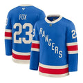 Youth New York Rangers #23 Adam Fox Blue Centennial Jersey