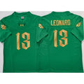 Men's Notre Dame Fighting Irish #13 Riley Leonard Green Stitched Jersey B33E