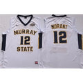 Men's Murray State Racers #12 Ja Morant White Stitched Jersey
