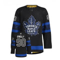 Men's Toronto Maple Leafs #90 Ryan O'Reilly Black Premier
Reversible Stitched Jersey