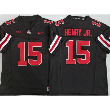 Men's Ohio State Buckeyes #15 Chris Henry Jr Black 2025 Vapor F.U.S.E. Limited Jersey