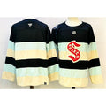 Men's Seattle Kraken Blank Deep Sea Blue Winter Classic With A Patch Stitched Hockey Premium Jersey
