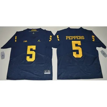 Wolverines #5 Jabrill Peppers Navy Blue
Elite Stitched NCAA Jersey