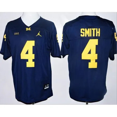 Wolverines #4 De'Veon Smith Navy Blue
Stitched NCAA Jersey