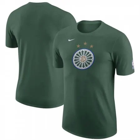 Men's Detroit Pistons Green 2022/23 City Edition Essential Warmup T-Shirt