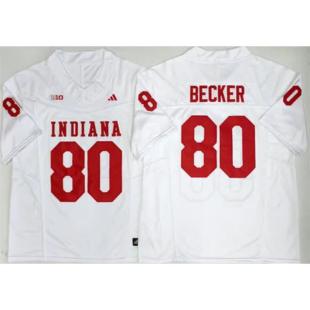 Men's Indiana Hoosiers #80 Charlie Becker White 2026 Vapor F.U.S.E. Limited Jersey