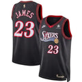 Men's Philadelphia 76ers #23 LeBron James Black 2026 Classic Edition With Patch Jersey
