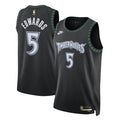 Men's Minnesota Timberwolves #5 Anthony Edwards Black 2025/26 Hardwood Classics Jersey