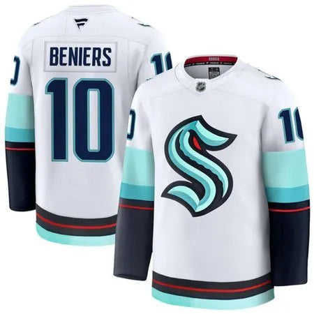 Men's Seattle Kraken #10 Matty Beniers
White Away Premium Jersey