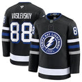Men's Tampa Bay Lightning #88 Andrei Vasilevskiy Black 2024-25 Alternate Stitched Hockey Premium Jersey