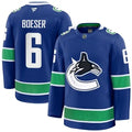 Men's Vancouver Canucks #6 Brock Boeser
Blue Home Premium Jersey
