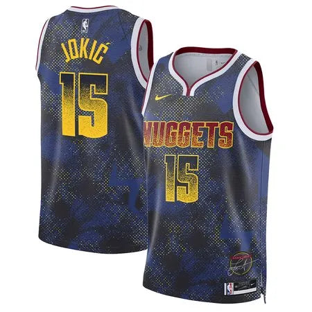 Men's Denver Nuggets #15 Nikola Jokic Royal 2025/26 Select Series Jersey