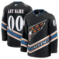 Men's Washington Capitals Custom Black 2024-25 Alternate Stitched Hockey Premium Jersey