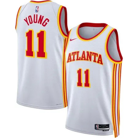 Men's Atlanta Hawks #11 Trae Young
White Swingman Association Edition Jersey