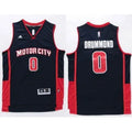 Pistons #0 Andre Drummond Navy Stitched NBA Jersey